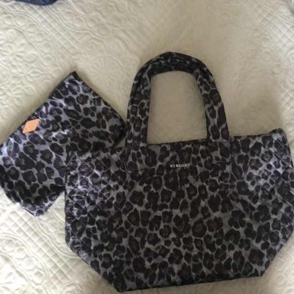 MZ Wallace Medium Metro Tote in Magnet Leopard - Main Image
